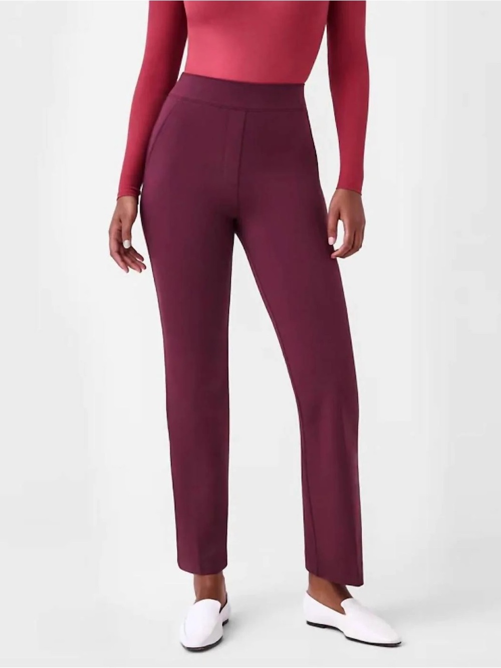 Spanx - NWT - Perfect Pant Kickflare in Chianti Burgundy - Size M